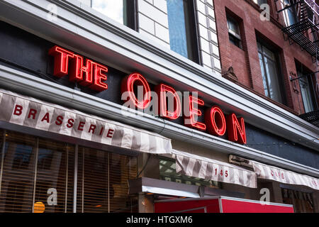 The Odeon brasserie in Tribeca in New York City Stock Photo