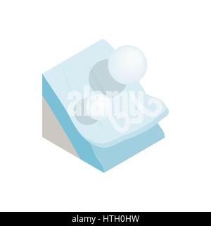 Avalanche icon, isometric 3d style Stock Vector
