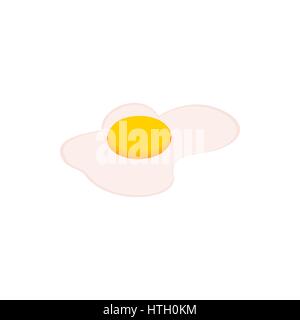 Scrambled eggs icon, isometric 3d style  Stock Vector