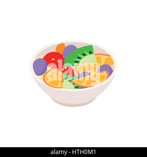 Fruit salad icon, isometric 3d style Stock Vector