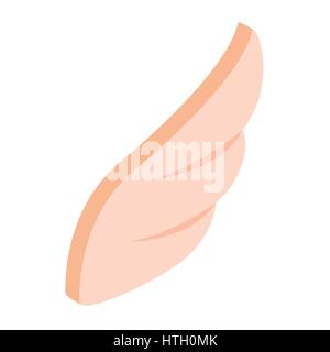 Apricot wing icon, isometric 3d style Stock Vector