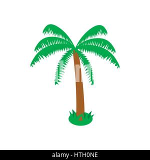 Palm tropical tree icon, isometric 3d style Stock Vector