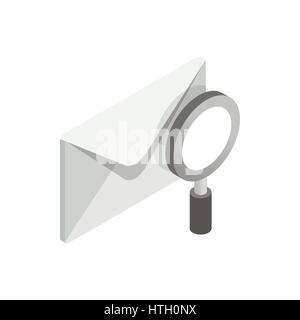 Search email icon, isometric 3d style Stock Vector