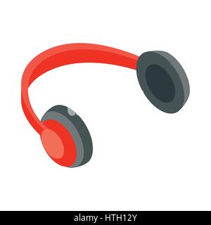 Headphones icon, cartoon style Stock Vector