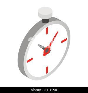 Pocket watch icon, isometric 3d style  Stock Vector