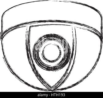 Security Camera Dome Icon In Flat Style Vector For Apps, UI, Websites ...