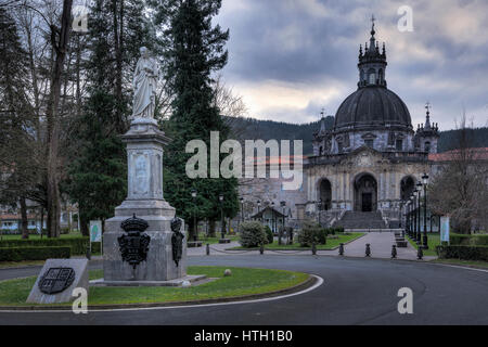 Sanctuary, Loyola Basilica, Loiola, monumental, religious complex, built around the birthplace of Ignacio de Loyola, founder of the Jesuit Company Stock Photo