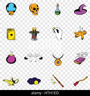 Magic set icons Stock Vector