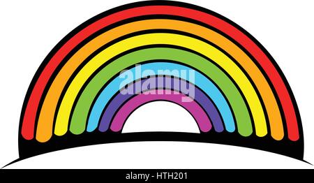 Rainbow icon, icon cartoon Stock Vector