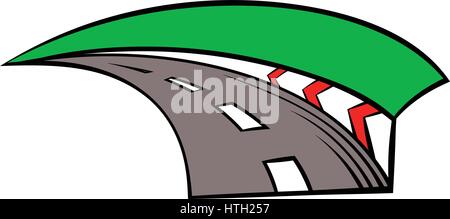 Racing track icon, icon cartoon Stock Vector