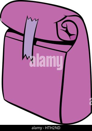 Recycle Paper Lunch Bag Cartoon Vector Illustration Stock Vector Image 