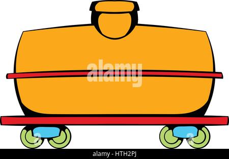 Railroad tank icon, icon cartoon Stock Vector