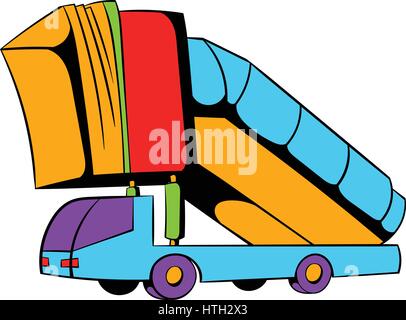 Gangway of the plane icon, icon cartoon Stock Vector