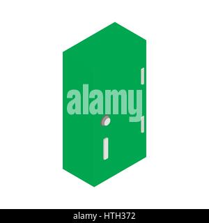Student locker icon, isometric 3d style Stock Vector