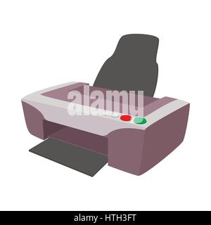 Printer icon, cartoon style Stock Vector