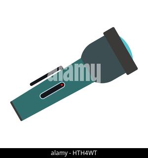 Flashlight icon flat Stock Vector