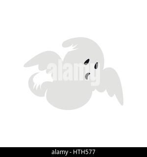 Ghost icon flat Stock Vector