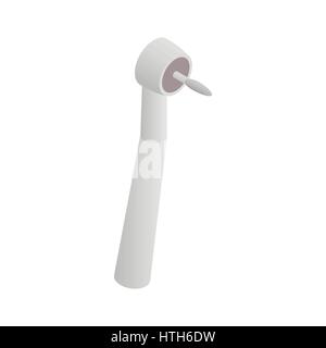 Dental drill icon, isometric 3d style Stock Vector