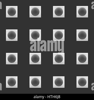 Home ventilation seamless pattern with black background Stock Vector