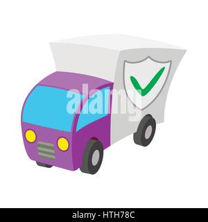 Car guard shield icon, cartoon style  Stock Vector