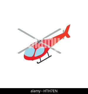 Helicopter icon, isometric 3d style Stock Vector
