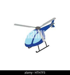 Helicopter icon, isometric 3d style Stock Vector