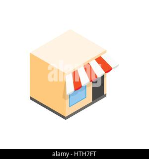 Cafe icon, isometric 3d style Stock Vector