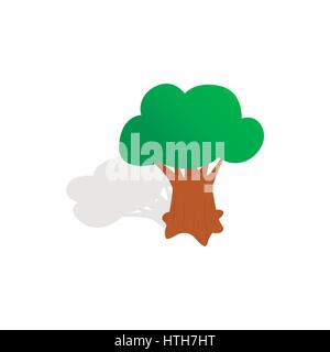 Oak tree icon, isometric 3d style Stock Vector