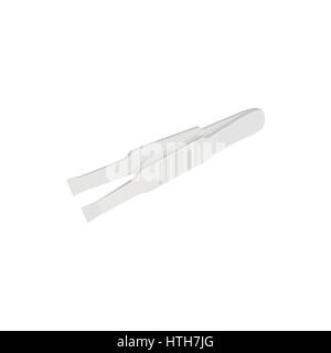 Tweezers icon, isometric 3d style Stock Vector
