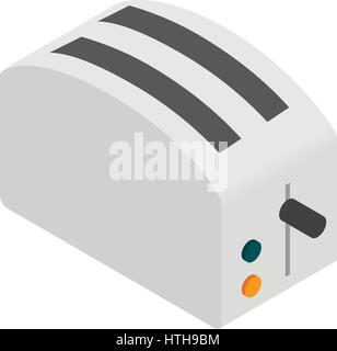 Toaster icon, isometric 3d style Stock Vector