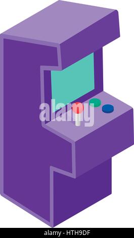 Arcade game machine icon, isometric 3d style Stock Vector