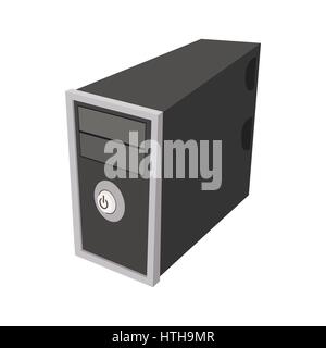 Computer icon in cartoon style Stock Vector