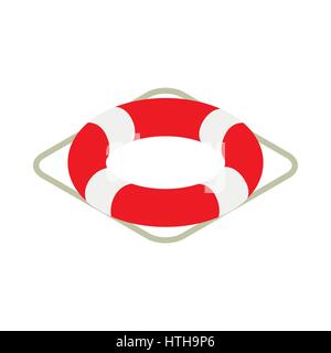 Lifebuoy icon, isometric 3d style Stock Vector