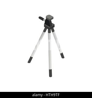 Tripod icon, isometric 3d style  Stock Vector