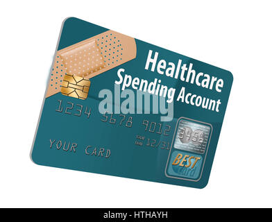 FSA debit card Flexible Spending Account Stock Photo