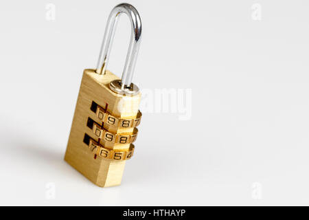 lock on the white - security, privacy Stock Photo