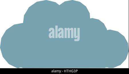 cloud icon illustrated on a white background in vector Stock Vector