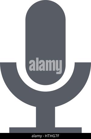 microphone icon illustrated in vector on white background Stock Vector ...