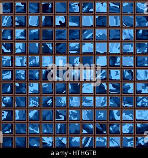 Blue tile. Geometric blue tile pattern texture background and wallpaper Stock Vector