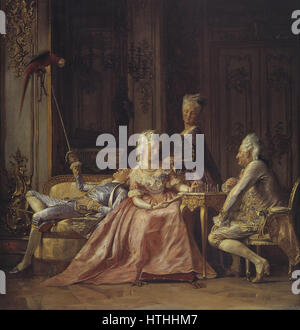 Kristian Zahrtmann - Scene from the court of Christian VII - Google Art Project Stock Photo