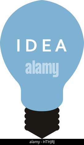 idea light bulb icon illustrated on a white background in vector Stock Vector