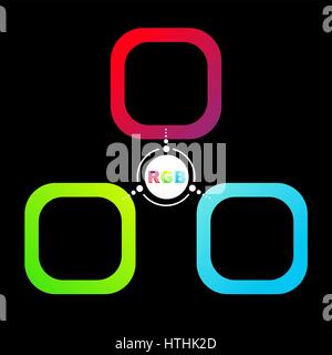 Color system of the RGB vector background Stock Vector