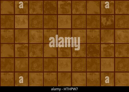 Terracotta floor tiles. seamless abstract geometric texture Stock Vector