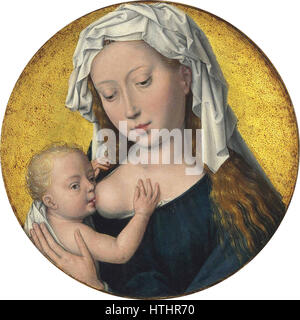 Hans Memling - The Virgin Mary nursing the Christ Child (after light cleaning 2014-15) Stock Photo