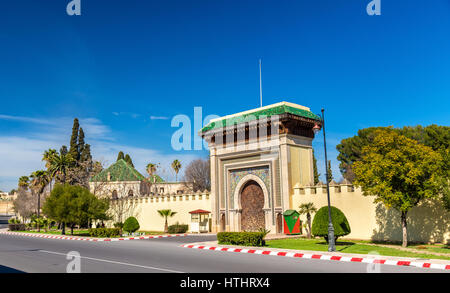 Dar El-Makhzen, the Royal Palace in Fes - Morocco Stock Photo