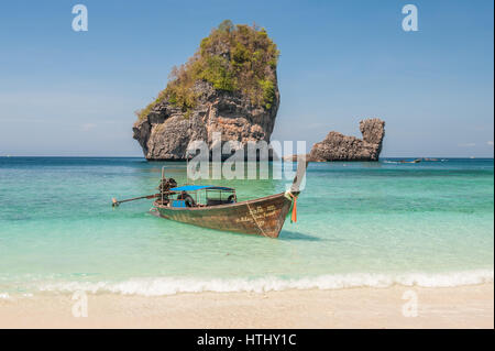 Phi Phi Islands is a popular tour destination from Phuket in Thailand Stock Photo