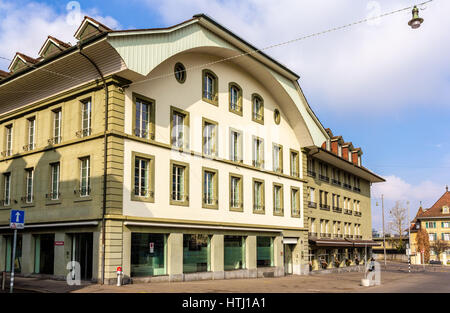 Buildings on Waisenhausplatz in Bern - Switzerland Stock Photo