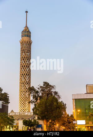 Cairo downtown and TV Tower on the Nile, Egypt Stock Photo - Alamy