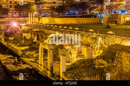 Roman Forum, Ancient Greek Agora in Thessaloniki, Greece Stock Photo