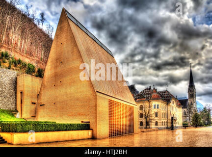 The Landtag (Parliament) of the Principality of Liechtenstein Stock Photo